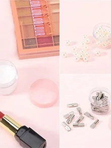 5/10/20PCS, Mini Transparent Sample Bottle, Small Cosmetics Container, Cream, Lotion, Lipstick, Eye Shadow, Nail Powder, Etc. Portable And Reusable Travel Necessities - Pink - View 5