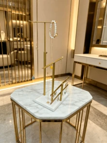 1 Piece Black/White/Gold - Jewelry Stand, Necklace Stand With Base, Earring Display Stand, Jewelry Display Stand Tree, Bracelet Earring Display Stand, Bedroom/Window Display/Event Exhibition/Store Decoration/Photo Decoration. - Multicolor - View 6