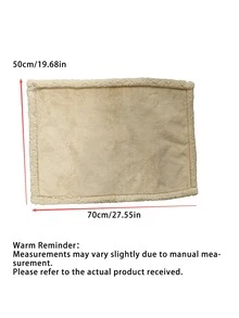 1PC Waterproof Fleece Blanket,Pet Blanket, Dog Cage Pad, Sofa Cushion, Cat Bed Mat, Dog Bed Blanket - Beige - View 10