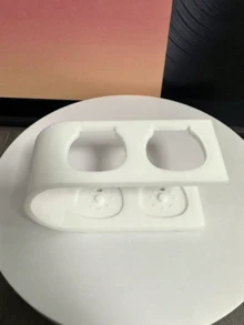 1Pc Electric Toothbrush Desktop Holder, 3D Printed Toothbrush Stand With Drainage Hole, Creative Bathroom Organizer Rack, Prevent Residue Contamination, Keep Charging Port Clean, Suitable For Bathroom Dormitory - Multicolor - View 10