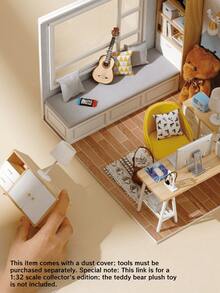Mini Diy Cottage Sunshine Study Handmade Assembled Wooden Building Model Female Birthday Creative Gift - Multicolor - View 2