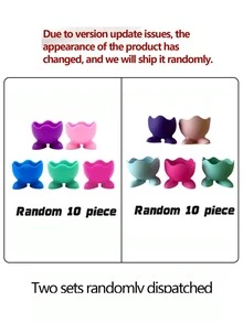 Colorful Silicone Egg Holders, Suitable For Boiled Or Soft Boiled Eggs - Multi-Color Packaging, Fits Individual Eggs With Stands - Dishwasher , Easy To Clean - Breakfast, Brunch, Morning Kitchen Gadget Tool - Multicolor - View 10