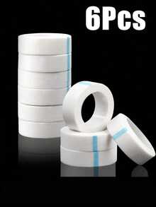 2/4/6/8 PCS Multi Pack Strong Adhesive White Microporous Tape And Adhesive Fabric Tape For Eyelash Extension For Lash Artists For Professional Makeup For Salon Use Breathable No Residue Long Lasting Lash Tape - White - View 8