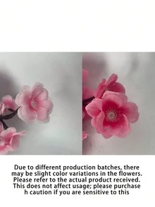 96/144LED粉色樱花树藤编灯，USB供电，室内外装饰，柔软可弯曲的仿真树枝，8种模式，适用于房间装饰、婚礼装饰、秋季装饰、派对氛围照明、情人节、圣诞节礼物、生日、毕业典礼等场合。 - 淺粉色 - 查看 13