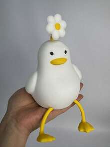 1 PC Of Cute Duck-Shaped Night Light With Sensor, LED Silicone Touch USB Rechargeable. - various - View 6