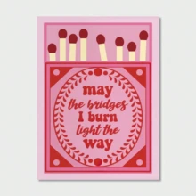 1pc Modern Pink Matchbox Decor Poster For Living Room (Frame Not Included) - pink - View 11