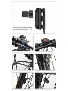 Mountain Bike Odometer Bicycle Computer, Waterproof Speedometer With Many Functions, Bike Riding Equipment - Black - View 8