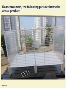 1pc Small Animal Cage Small Chicken Cage Indoor Brooding Chicken Cage Quail Luxury Villa House Empty Cage - Multicolor - View 5