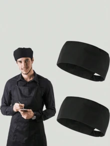 Disposable Chef Hat & Bib Apron With Hair Net, Disposable Kitchen Cooking Cap Apron Hair Cover Set, Food Service Catering Uniform For Restaurant Home Kitchen Party - Multicolor - View 6
