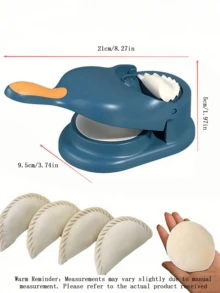 1. Pembuat Kulit Kabsa Serbaguna, Mesin Kabsa Kreatif, Pembuat Kabsa Manual, Cocok untuk Dapur, Pesta Liburan, Cetakan dan Kulit Kabsa, Penekan Adonan, Alat Dapur - Biru - View 9