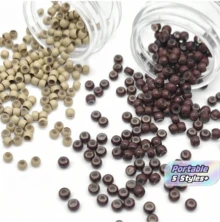 500pcs 3.0mm Silicone Nano Rings With Copper Rings And Silicone Lining, Hair Ties Hair Accessories - View 1