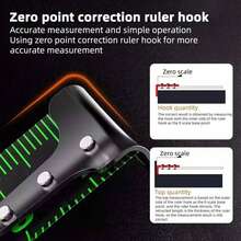 Steel Phosphorescent Measuring Strip-Self-Locking, Retractable, High-Precision, Thick, Anti-Corrosion, Suitable For Night Work And Measurement - black - View 5