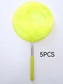 1Pc Mini Stainless Steel Retractable Fishing Net, Insect & Butterfly Catching Net, Outdoor Water Toy. Handles Shipped Randomly With Or Without Patterns - Multicolor - View 7