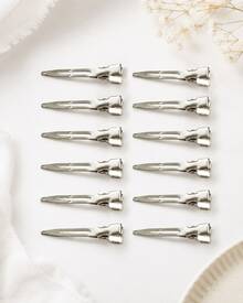 Clips invisibles para el peinado, clips de pato para el posicionamiento del cabello que dan volumen a la raíz - Plateado - Ver 9