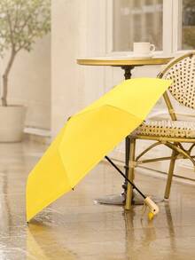 Joivida 1pc Cute Folding Umbrella, 8 Ribs Manual Operation Umbrella, Durable Material Portable Umbrella For Daily & Outdoor - Multicolor - View 10