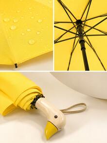 Joivida 1pc Cute Folding Umbrella, 8 Ribs Manual Operation Umbrella, Durable Material Portable Umbrella For Daily & Outdoor - Multicolor - View 7