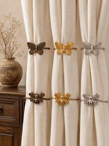 Cirelle 1Pc Resin Vintage Color Insect Shaped Curtain Tiebacks, Suitable For Home Interior Decoration, Exquisite Decorative Curtain Holdbacks For Curtain Storage - multicolor - View 4