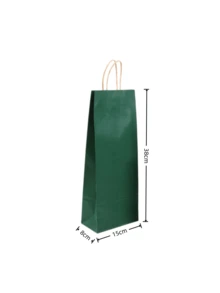 Bolsas de papel kraft para vino con cinco colores disponibles para que los jugadores las lleven, bolsas de vino, bolsas de embalaje de papel kraft para vino tinto - Ver 6