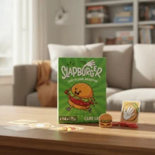 MINKOJA Slapburger Card Game, Family Party Game, 2-6 Players Tabletop Game - Green - View 3