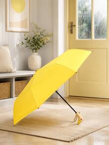 Joivida 1pc Cute Folding Umbrella, 8 Ribs Manual Operation Umbrella, Durable Material Portable Umbrella For Daily & Outdoor - Multicolor - View 11