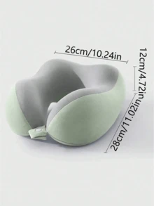 2026 New U-Shaped Memory Foam Neck Pillow With Storage Case, Portable Travel Pillow With Slow Rebound Support, Removable & Washable Cover For Airplane, Office Nap & Travel, Portable U-Shaped Memory Foam Neck Pillow With Carry Case,U-Shaped Memory - Neck pillow - View 3