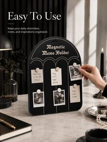 Muroi Mono 1件/2件磁性展示板，用於收集冰箱磁鐵，配有磁性冰箱磁鐵儲存與展示架，適用於照片、便條、留言板及居家辦公室裝飾 - 多色 - 查看 4