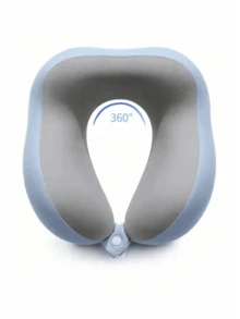 2026 New U-Shaped Memory Foam Neck Pillow With Storage Case, Portable Travel Pillow With Slow Rebound Support, Removable & Washable Cover For Airplane, Office Nap & Travel, Portable U-Shaped Memory Foam Neck Pillow With Carry Case,U-Shaped Memory - Neck pillow - View 6