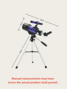 Portable Outdoor Travel Astronomical Telescope With Manual Focus & Tripod, Professional Star & Moon Observation Telescope, Decorative Furniture & Holiday Gift - Multicolor - View 9