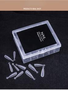 120 Pcs Dual Form Nail Molds French Manicure Transparent Tips 12 Sizes DIY Gel Extension Kit Salon Professional Nail Art Tool - Multicolor - View 2
