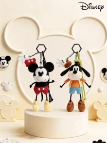 Disney Disney Genuine Plush Toys, Plush Keychains, Bags, Accessories, Pendants, And Small Gifts For Children Featuring Mice - Black - View 1
