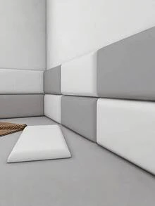 6pcs 50cm*23cm Soft Anti-Collision Minimalist Solid Color 3D Self-Adhesive Wall Stickers, PU Soft Packaging, Peel And Stick, Washable, Suitable For Bed Side And Tatami Wall Decoration, Thickened Wall - multicolor - View 11