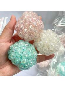 1/2/3pcs Adult Stress Relief Ball, Fidget Toy, Sticky Squeeze Ball, Colorful Squeezing Ball - Multicolor - View 2