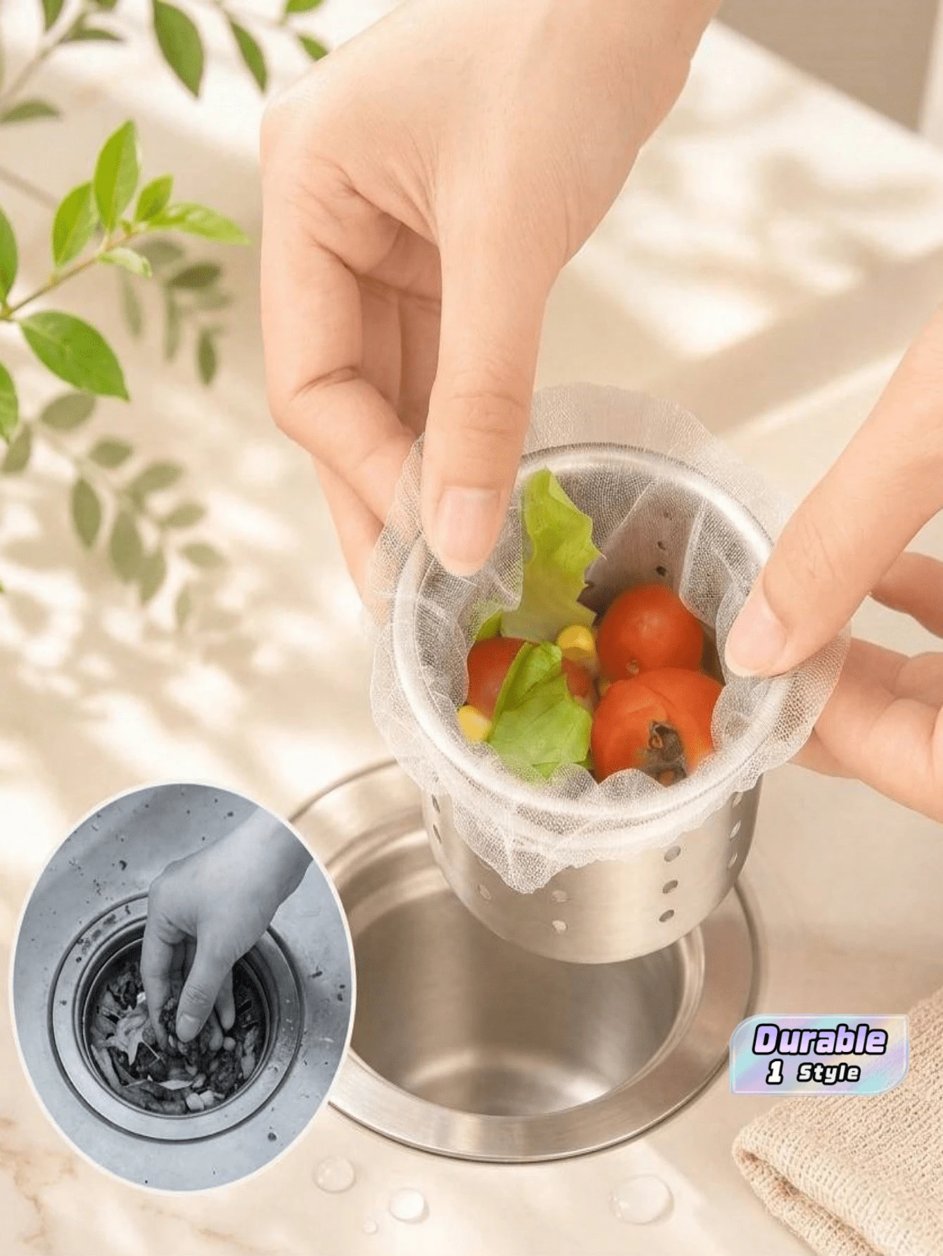 200-Piece Kitchen Sink Filter, Household Filter, Bathroom, Bathtub, Washbasin, Mopping Machine-Reusable, Send Parents And Lovers, Storage Is Simple, Time-Saving And Easy To Clean Kitchen Drainage Protector. - Multicolor - View 1