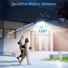 LED Solar Wall Lights, Outdoor Solar Lights With Motion Sensor, 3 Brightness Modes Outdoor Wall Lights For Front Door, Yard, Garage, Patio - Energy-Efficient, Semi-Flush Mount, Plastic Material, Solar-Powered, Ip55 - 234 LED lights. - View 6