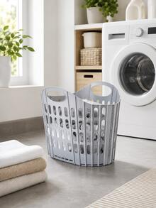 1pc Multi-Functional Foldable Laundry Basket, Wall Mountable & Hanging Dirty Clothes Hamper, Collapsible Fabric Storage Bin For Bathroom Bedroom - Multicolor - View 3