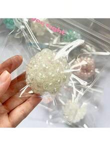 1/2/3pcs Adult Stress Relief Ball, Fidget Toy, Sticky Squeeze Ball, Colorful Squeezing Ball - Multicolor - View 7