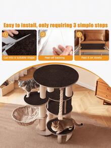 1PC Self Adhesive Cat Scratch Furniture Protector Pad Anti Scratching Couch Sofa Protector DIY Cat Tree Scratch Guard For Indoor Cat Cat Supplies Pet Furniture Protector - 30*100cm - View 13