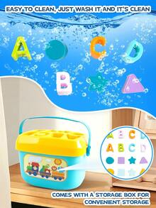 Baby Toy Shape Sorting Learning Blocks, Toddler Toys And Garden Building Toys, Abc And Shape Blocks, Shape Sorting Game, Children'S Educational Toys (Some Parts Sent Randomly) - Multicolor - View 7