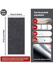 1PC Self Adhesive Cat Scratch Furniture Protector Pad Anti Scratching Couch Sofa Protector DIY Cat Tree Scratch Guard For Indoor Cat Cat Supplies Pet Furniture Protector - 30*100cm - View 6