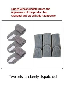 3Pcs Adjustable Women's Spa Facial Headband, Shower & Makeup Hair Tie Suitable For …Washing Face, Soft Towel & Hair Styling Accessory Accessories - Multicolor - View 13