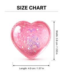 POKOJA LAND 1pc Heart-Shaped Squishy Toy, Soft & Comfortable Texture, Non-Sticky Rebound Quick Shaping, Cute & Compact Palm-Sized Toy, Children Toy & Gift - Multicolor - View 2