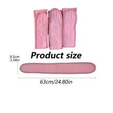 3Pcs Adjustable Women's Spa Facial Headband, Shower & Makeup Hair Tie Suitable For …Washing Face, Soft Towel & Hair Styling Accessory Accessories - Multicolor - View 3