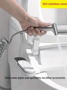 6 Buah Set Semprotan Bidet 2-in-1 yang Dipasang di Dinding, Tekanan Tinggi, Toilet, Pancuran, Kontrol Ganda, Selang yang Dapat Ditarik, Kamar Mandi, Dapur, Semprotan Toilet Bidet Genggam, Kit Shattaf, Katup Keluaran Ganda, Kebersihan Pribadi, Pencuci Hewan Peliharaan, Kain Lap, Popok, Spa, Pereda Nyeri Otot, Pembersihan - perak - View 6