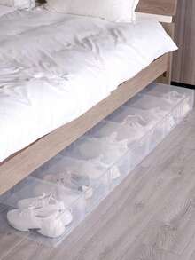 Thickened Transparent Plastic Shoe Boxes, Drawer-Style Shoe Boxes, Front Transparent Display, Suitable For Sports Shoes, High Heels, Leather Shoes, And Casual Shoes, Stackable Space Saving, Dustproof Breathable, Easy Slide Out Access - View 6