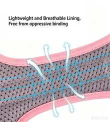 1 Pc Night Reflective Pet Harness, Lightweight Breathable Lining Dog Chest Strap With Comfort Top Handle, Slide Adjustable Buckles, For Walking Training Hiking - Pink - View 6