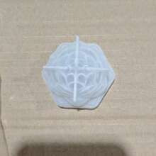 大號和小號蓮花香氛蠟燭矽膠模具 DIY 環氧樹脂花朵手工皂膠水應用模具 批發 - 白色 - 查看 8