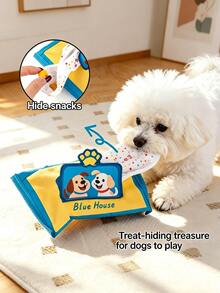 1/2pcs  Pet Toy Dog Tissue Box Toy, Self-Entertainment Chew Toy, Interesting & Intellectual Puzzle Toy For Small/Medium Dogs - Multicolor - View 4
