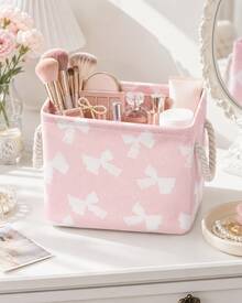 ROMWE Kawaii Cartoon Figure Graphic Large Capacity Laundry Hamper/Basket - Baby Pink - View 5