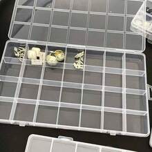 1PC, 28 Compartment Storage Box With Lid - A Multifunctional Storage Solution Suitable For Jewelry, Hardware, And Small Items - Made Of Durable Plastic Material, Press Closure, Practical Hooks, Jewelry Storage Box - Multicolor - View 5
