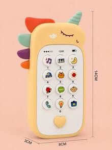 MINKOJA MINKOJA Baby Phone Toy With Music, Sound, Teething Rubber, Simulated Phone, Early Education Toy, Children's Gift - Multicolor - View 2
